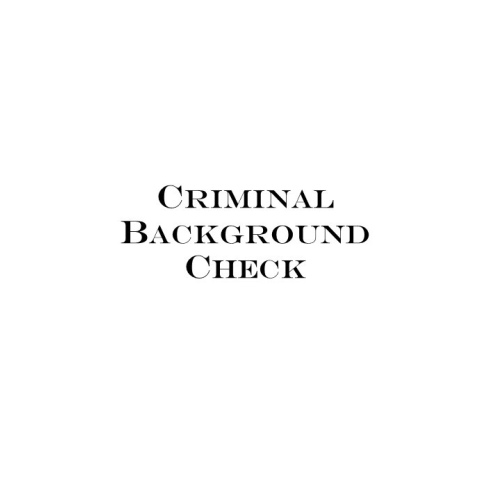 Criminal Record Check