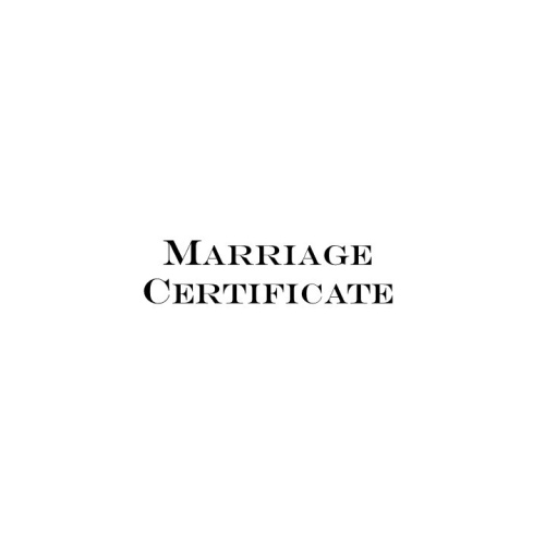 Marriage Certificate